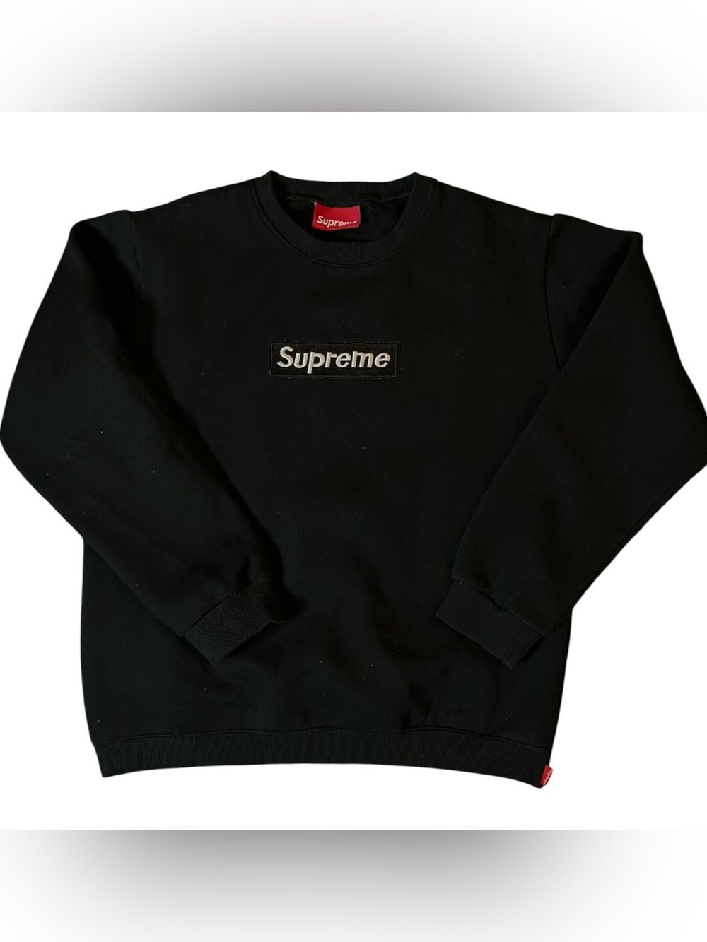 Supreme Black Box Logo Crewneck Adult Large!
